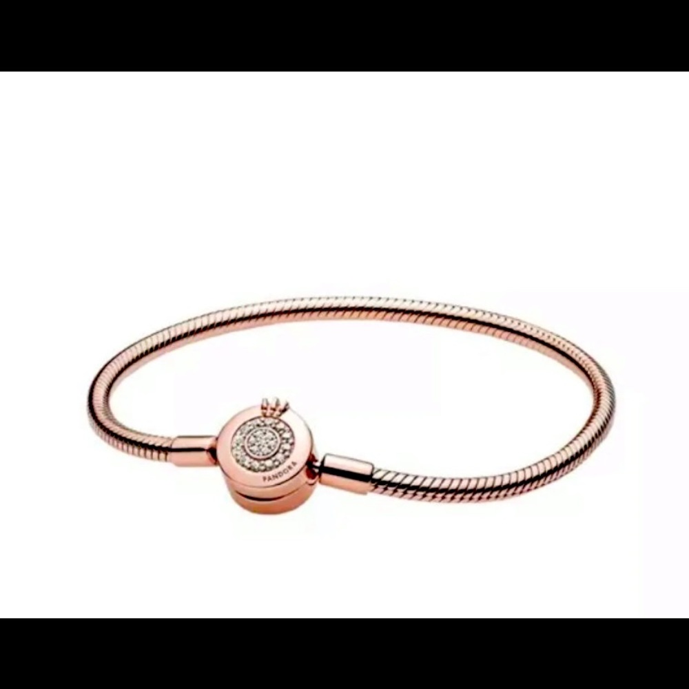 COPY - Pandora Crown Rose gold Bracelet 7.5